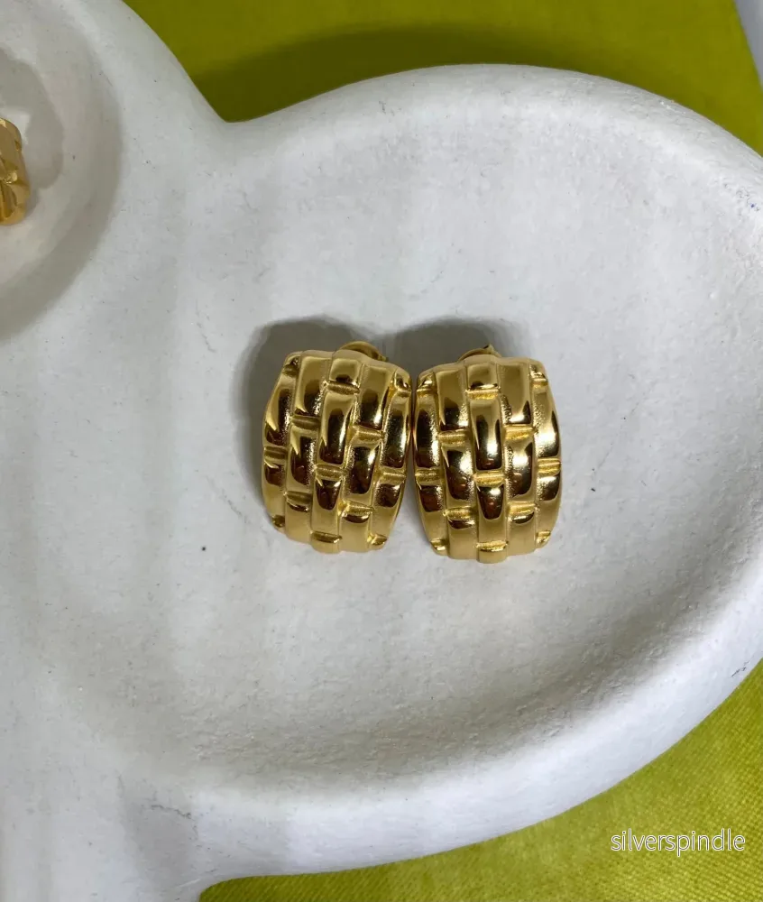 Vintage gold earrings - Bild 3