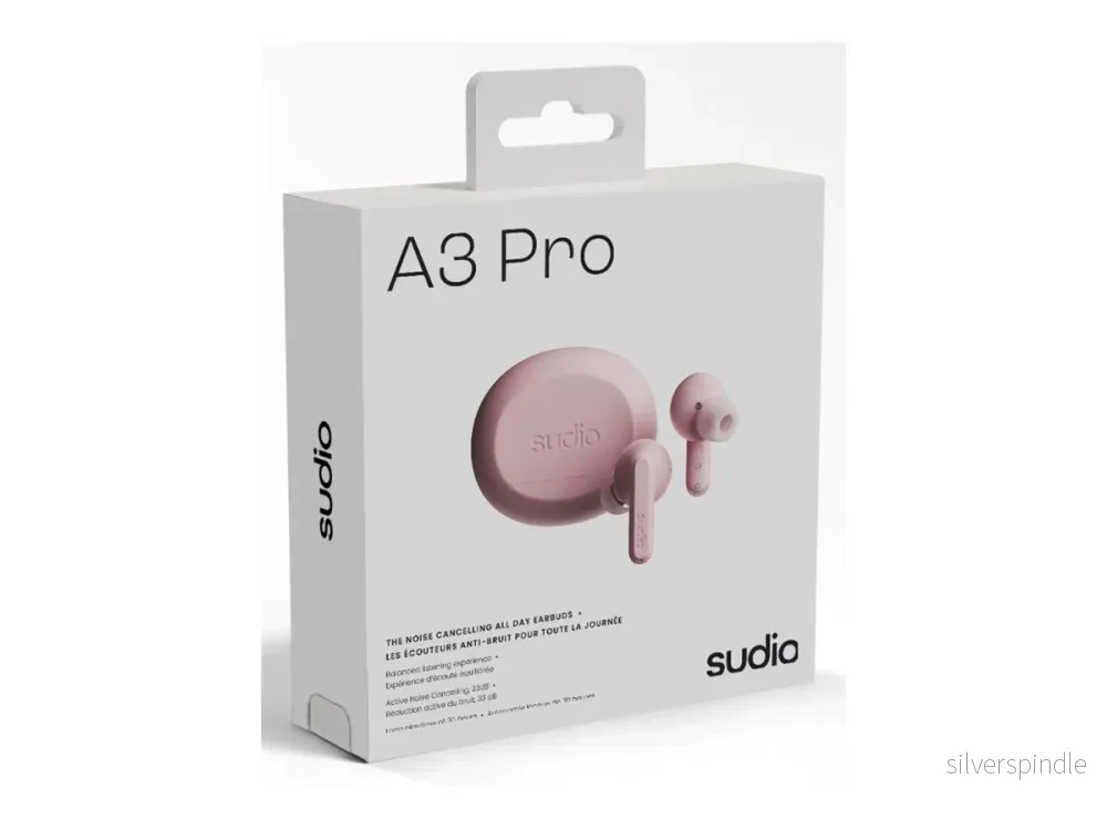 Sudio A3 Pro Trådlösa hörlurar - Rosa - Bild 3