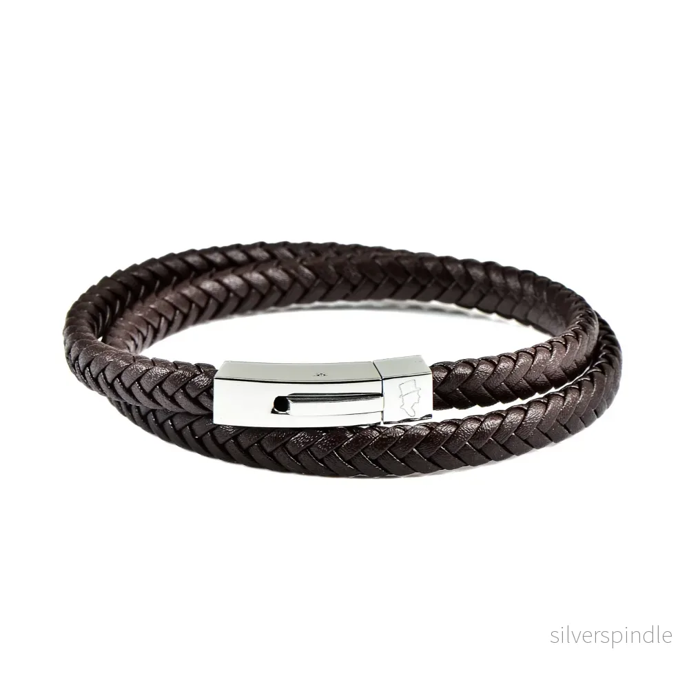 EDD LÄDERARMBAND DUBBEL BRUN EDD LÄDERARMBAND DUBBEL BRUN