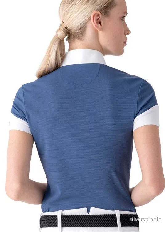 Equiline Colid Short Sleeve Show Shirt Indigo Blue - Bild 2
