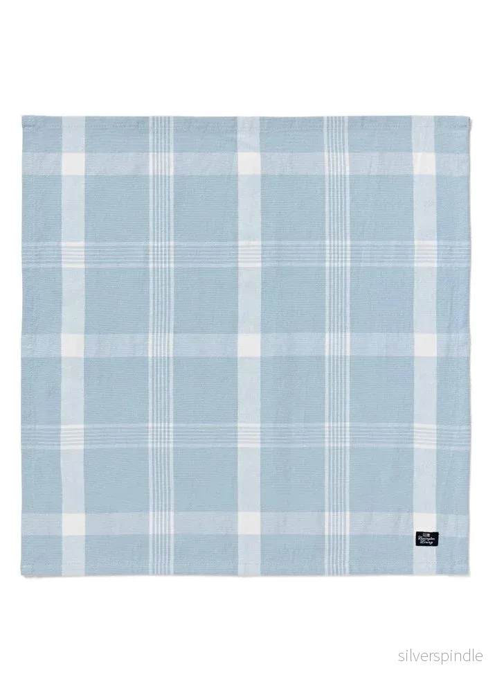 Lexington REC Cotton Oxford Napkin BL/WH - Bild 2