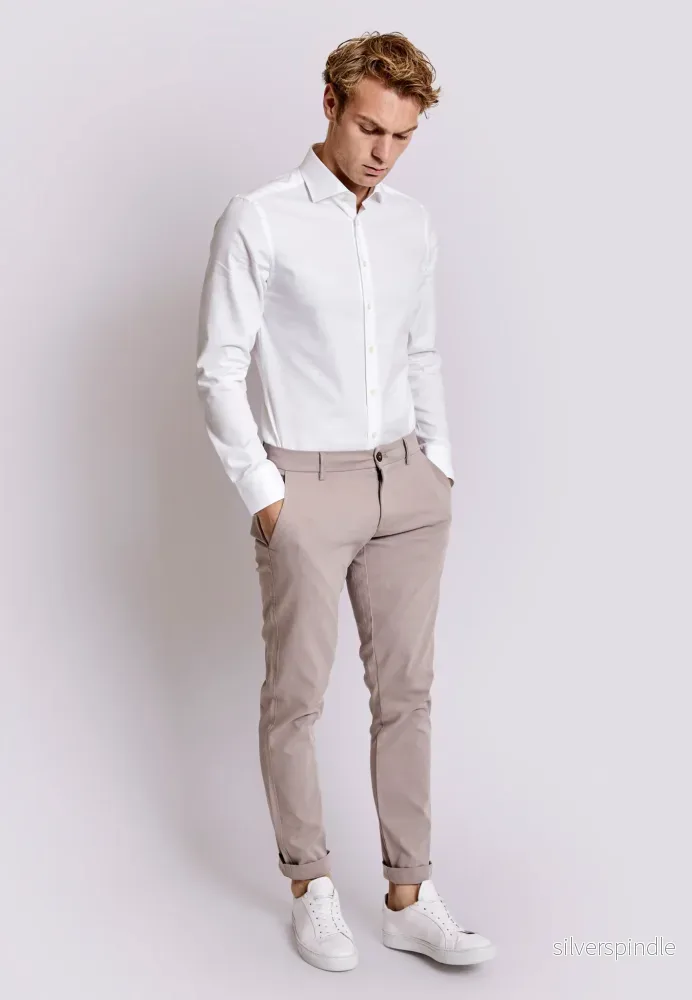 BS Andrik Slim Fit Chinos - Clay - Bild 3