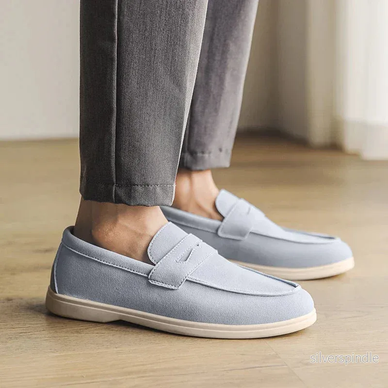 Ethan | Mjuk Konstmocka Loafers för Män med Handsydda Sömmar