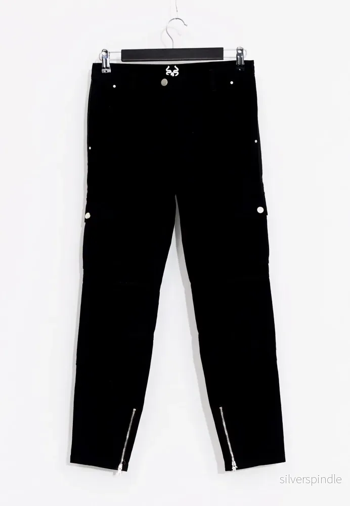 GABARDINE TROUSERS - Svart