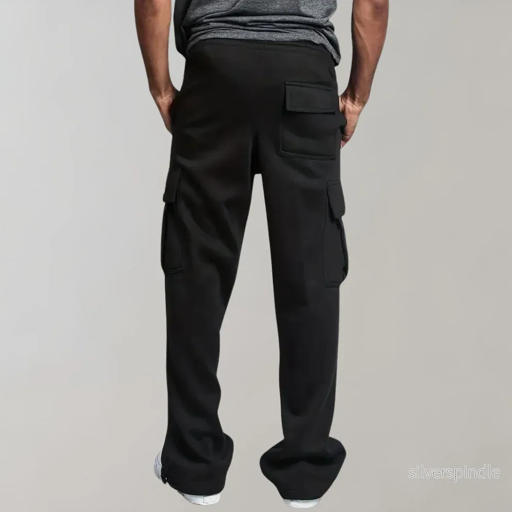 Moderna Joggers för Män | Bred Ben Design med Flera Fickor | Bekväma och Stilsäkra för Allt Dagsbruk - Bild 2
