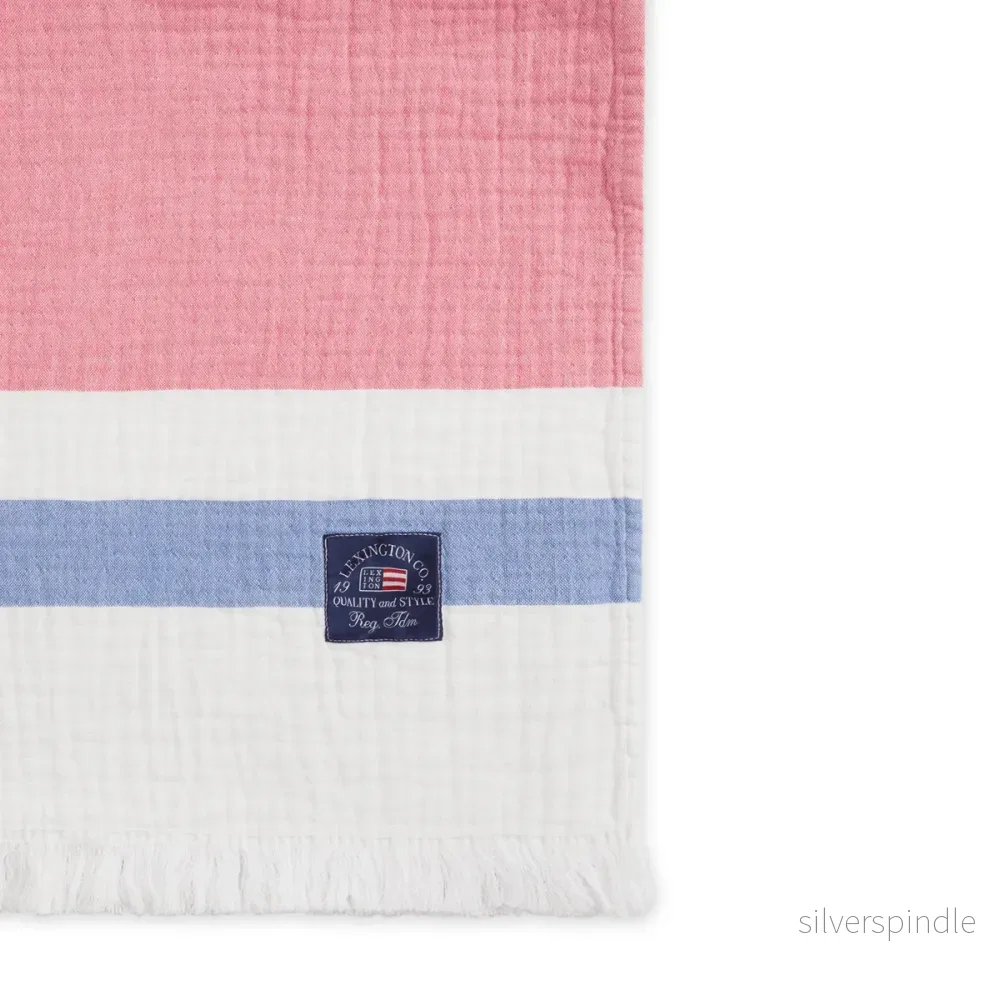 Lexington Striped Cotton Waffle Filt - Outlet - Bild 2
