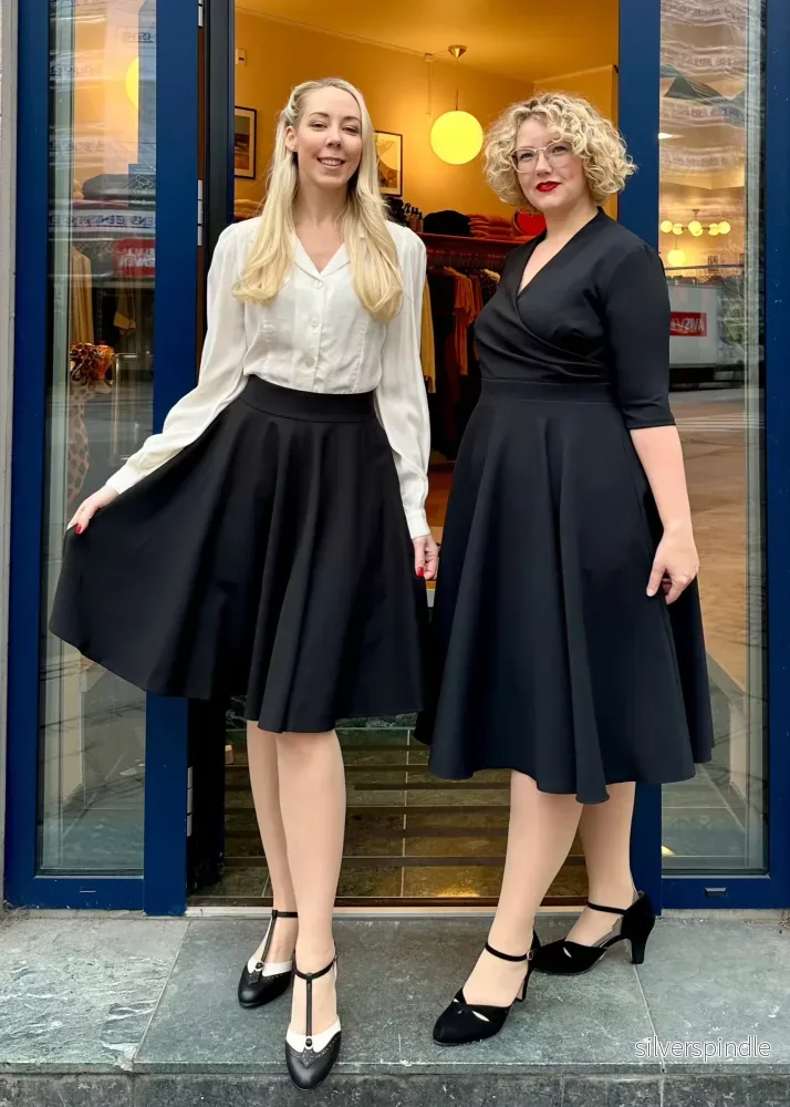 Leyla svängklänning - svart - Bild 3