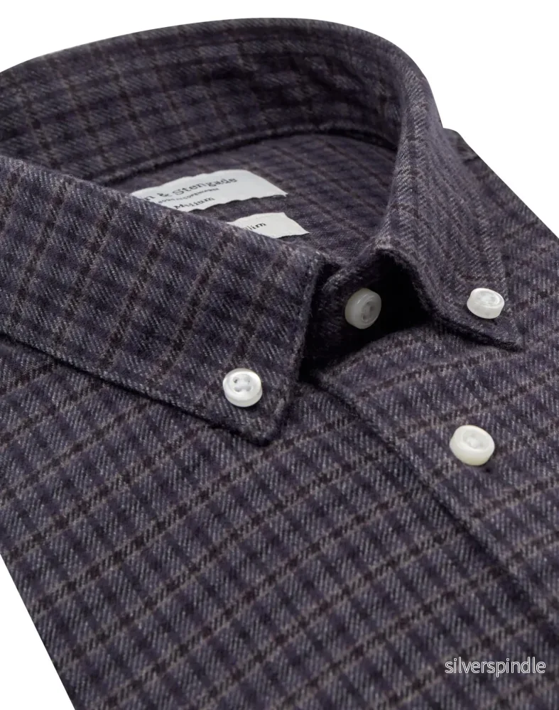BS Hamza Casual Slim Fit Skjorta - Thunder - Bild 2