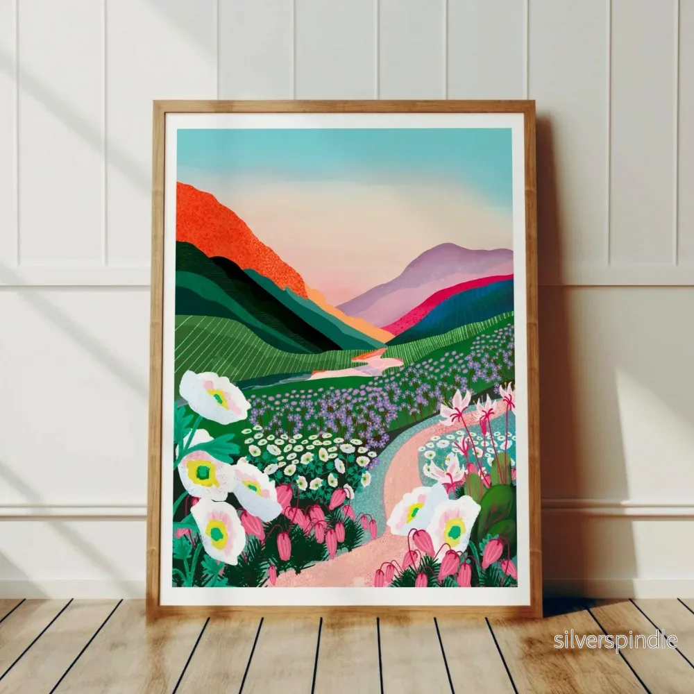 Kebnekaise – Grafisk Fjällposter | Modern illustration av Sveriges högsta berg - Bild 3