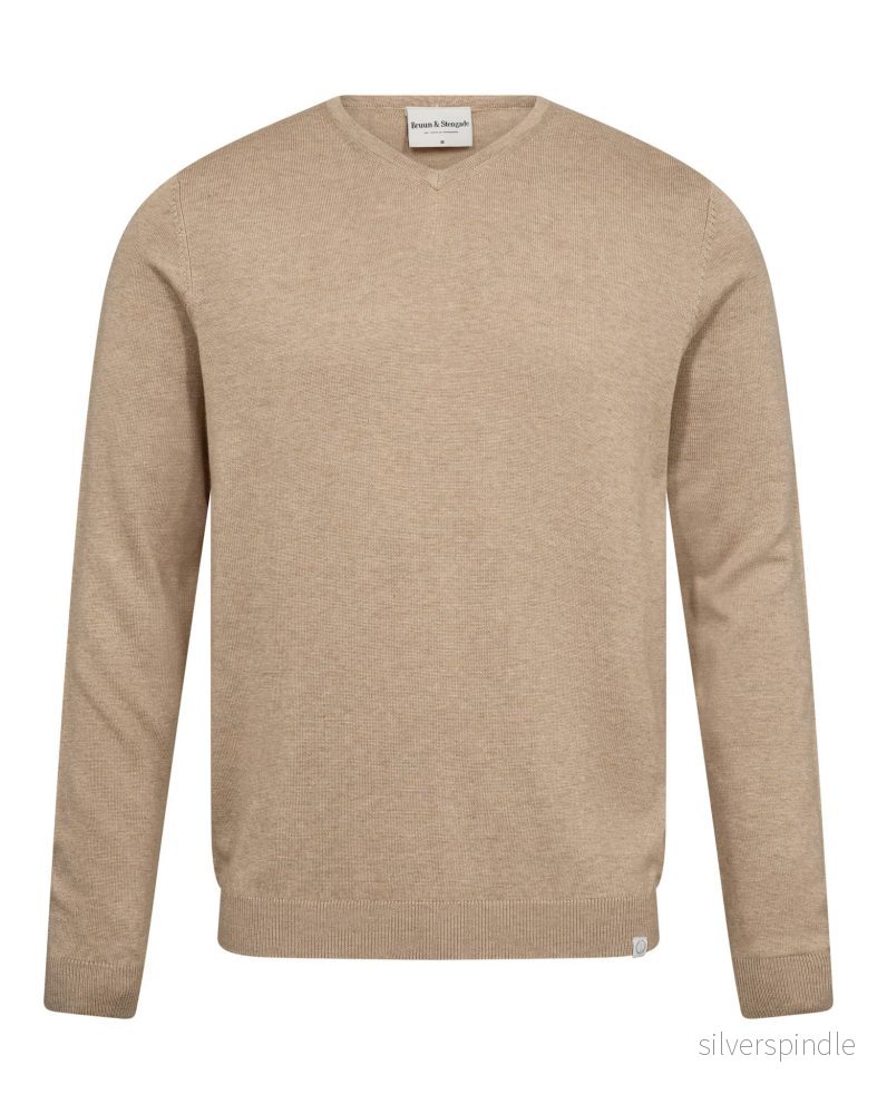 BS Tefta Regular Fit Stickat - Beige