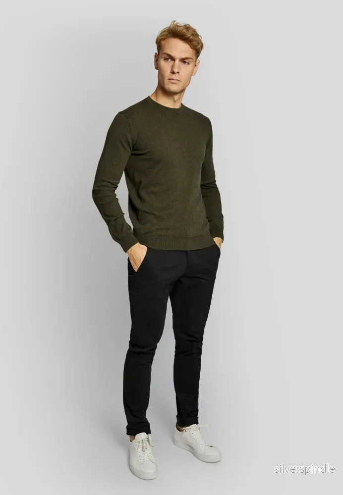 BS Milas regular fit Strikk - Green - Bild 3