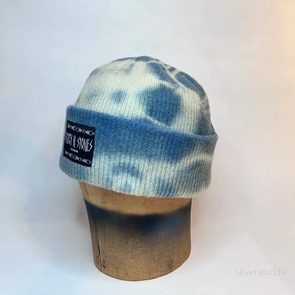 Batik Indigo Beanie Nr. 15 - Bild 2