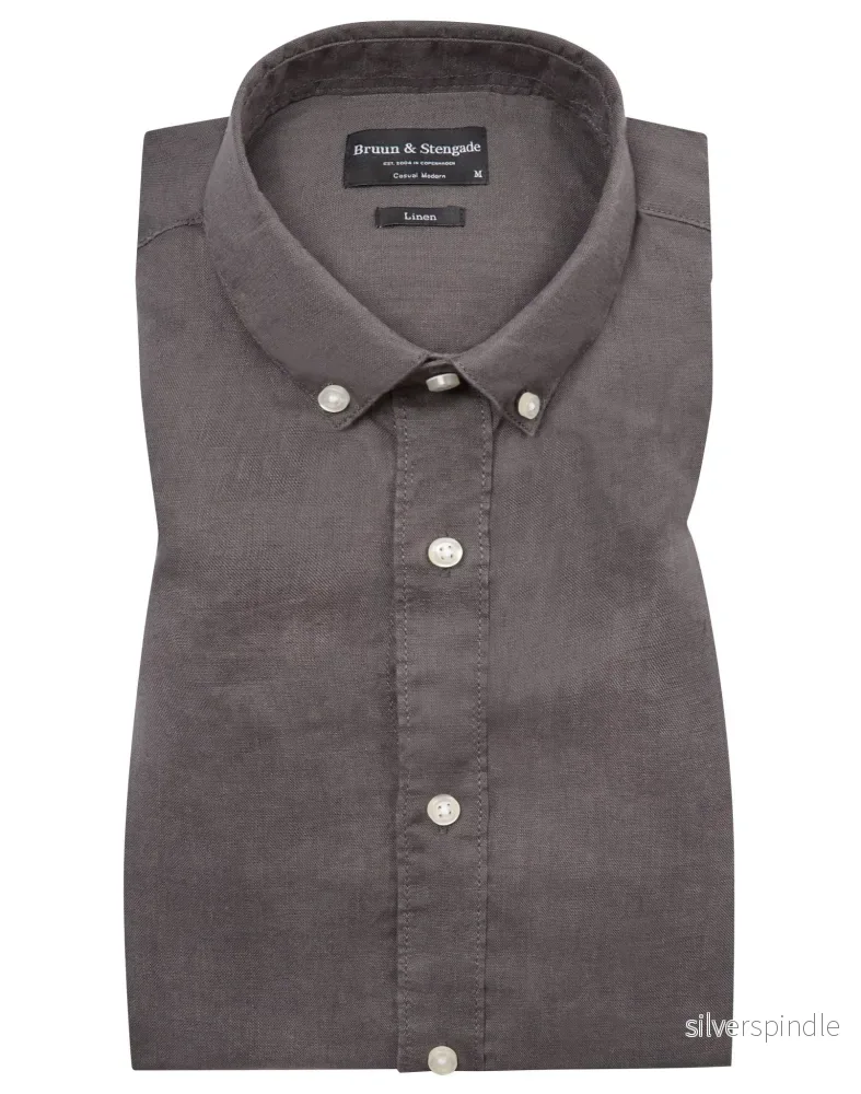BS Carlos Casual Modern Fit Skjorta - Charcoal