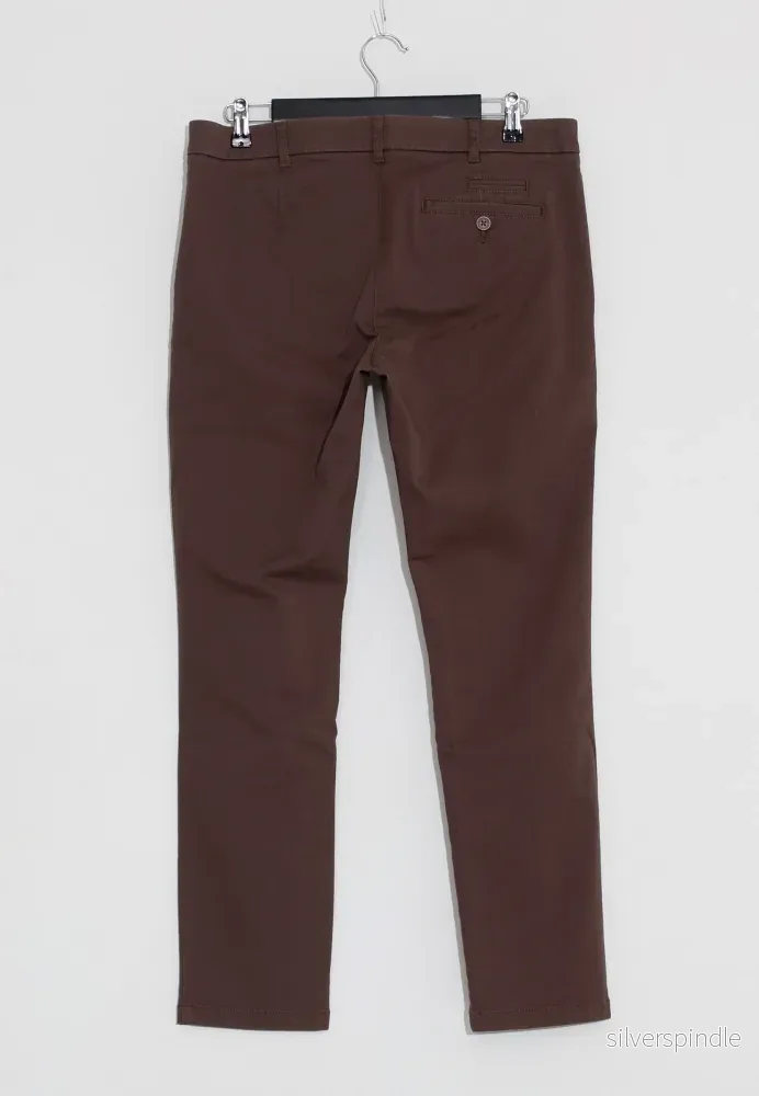 GABARDINE TROUSERS - Brun - Bild 2