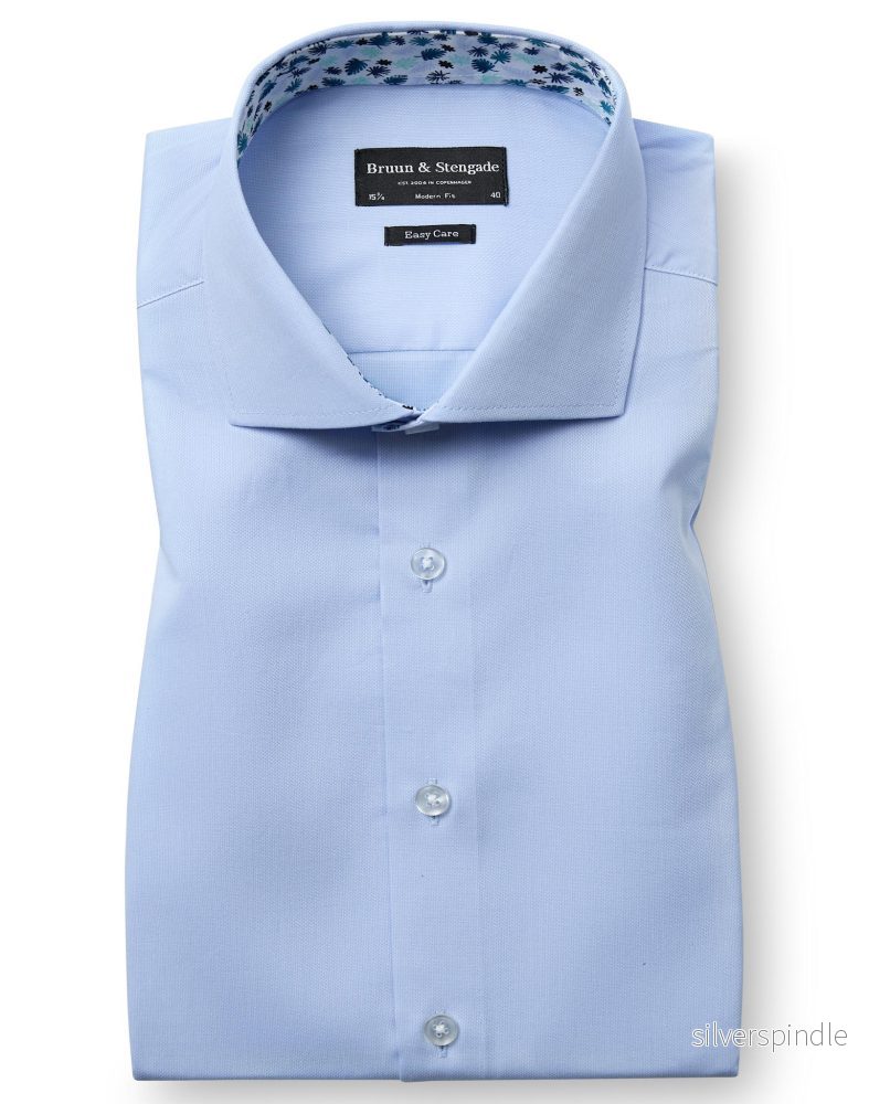BS Holger Modern Fit Skjorta - Light Blue