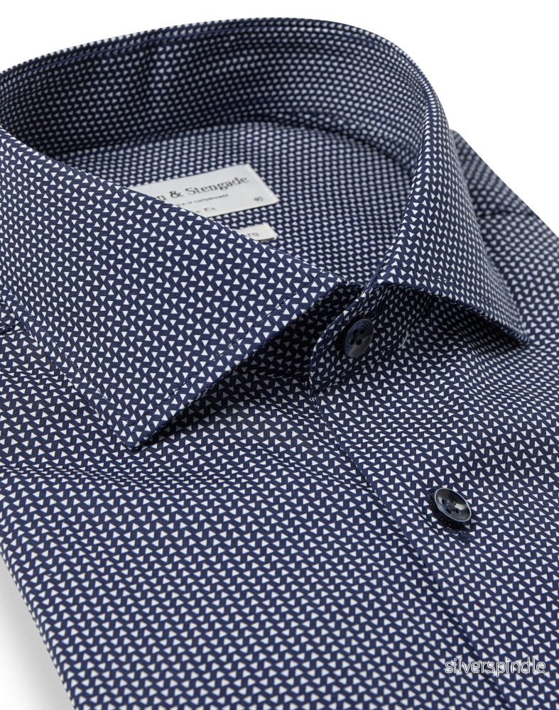 BS Henderson Slim Fit Skjorta - Navy - Bild 2