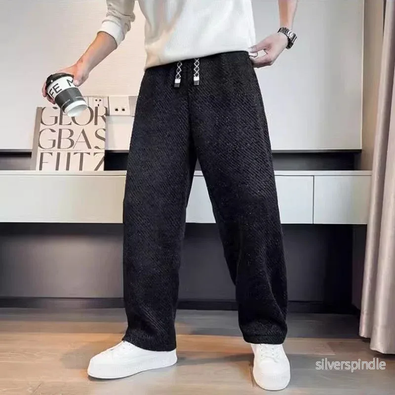 Ethan | Textured Casual Straight Leg Trousers for Men - Bild 3