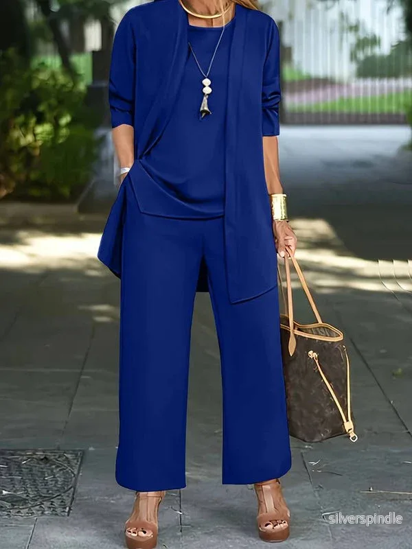 Sophie | Elegant Tvådelat Set med Jacka och Långbyxor för Vår och Höst - Bild 2