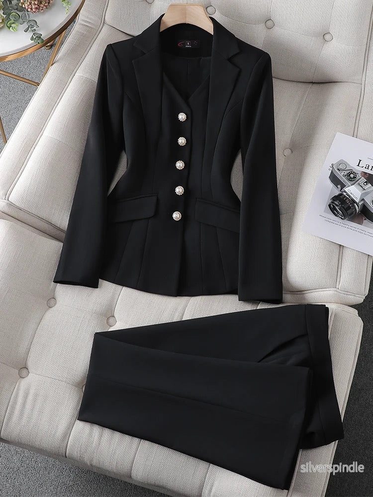 Sophie | Elegant Fodrad Kostym Set Dam - Bild 2