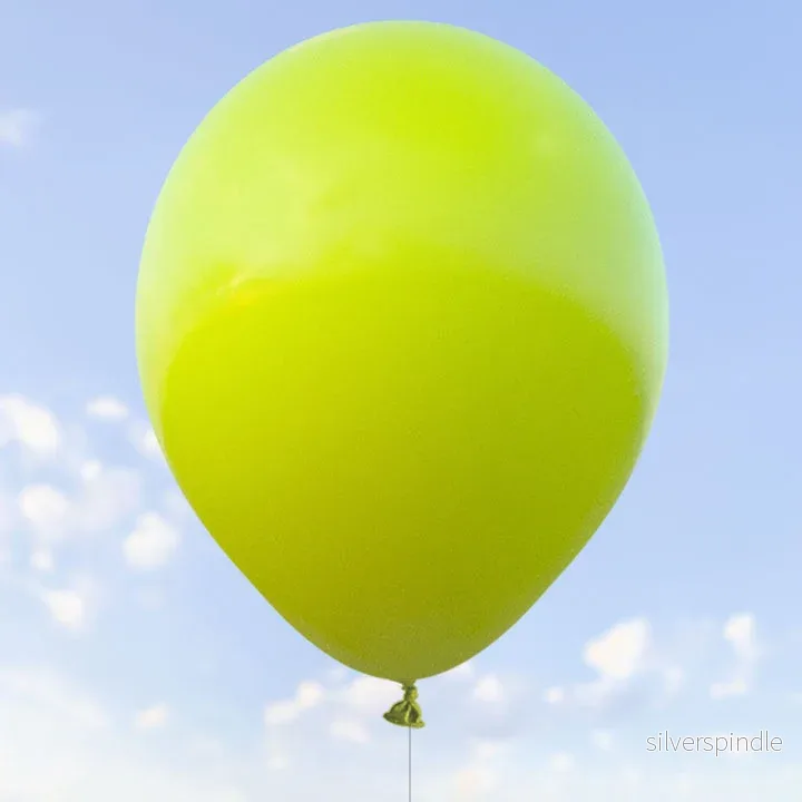 Limegröna ballonger 28 cm – 100-pack