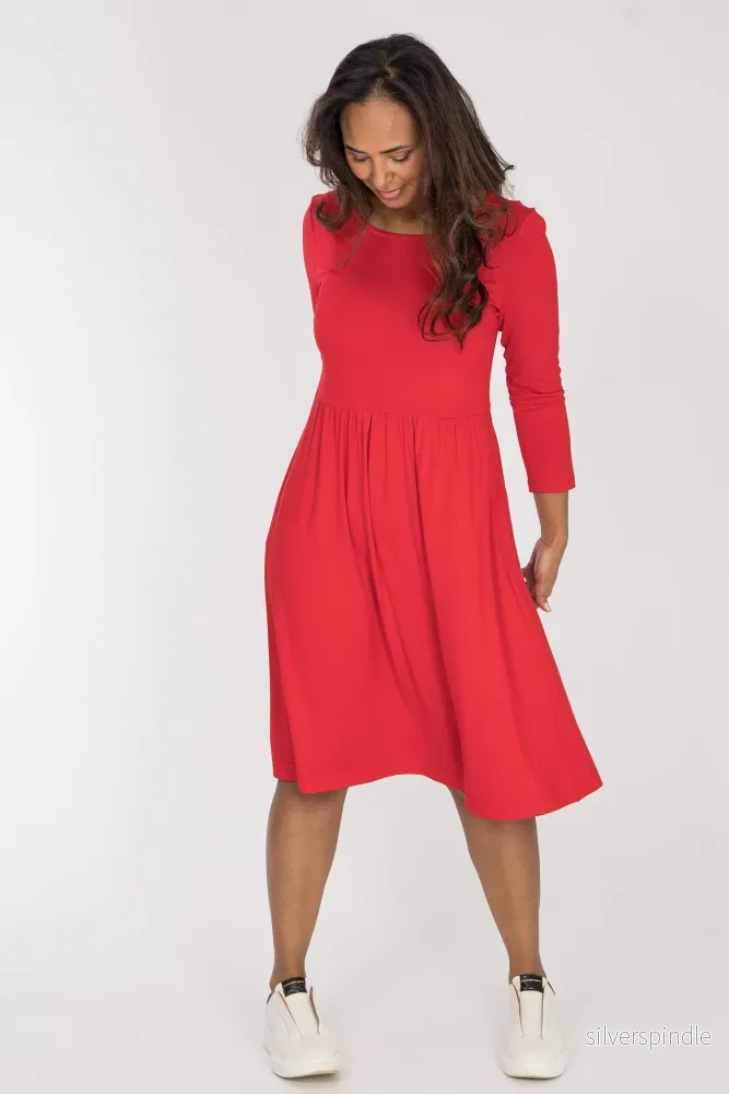 Ideal short jersey dress – True Red Ideal short jersey dress – True Red
