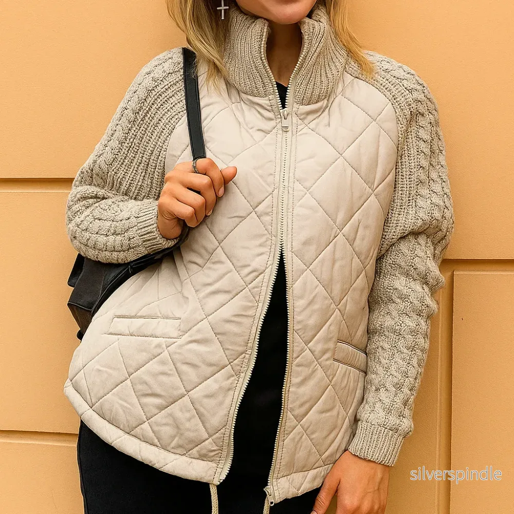 Sophie | Elegant Vinterjacka Dam Med Hög Krage