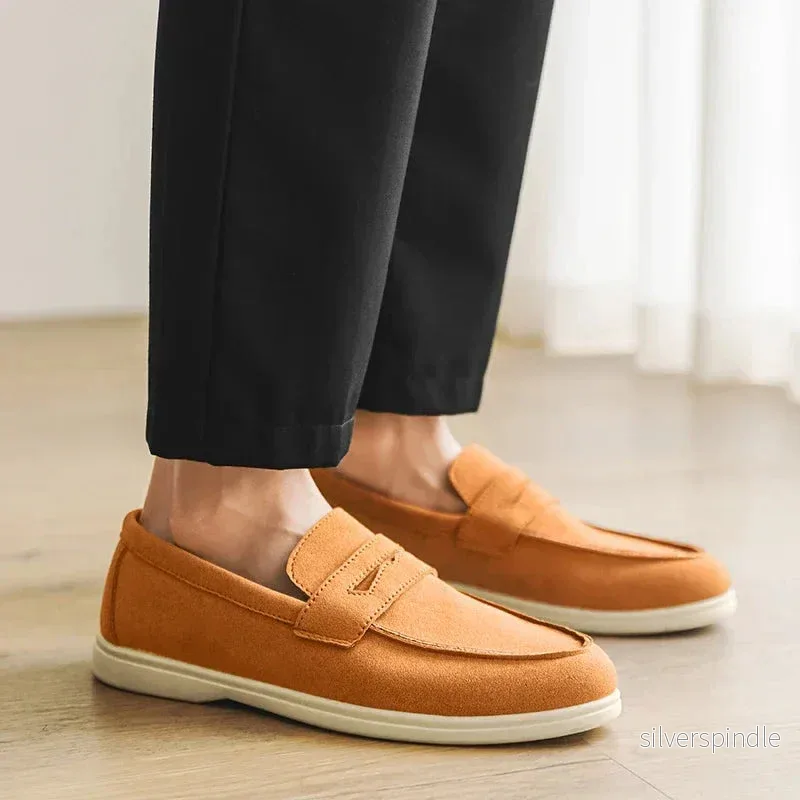 Ethan | Mjuk Konstmocka Loafers för Män med Handsydda Sömmar - Bild 2