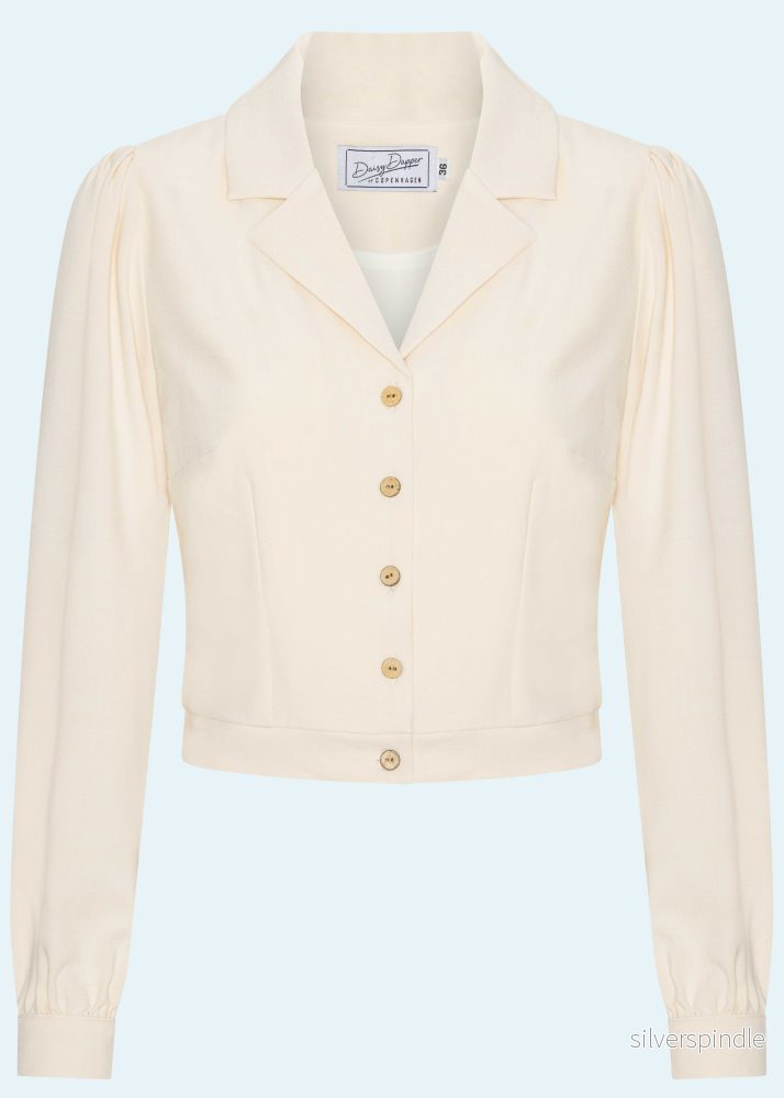 Daisy långärmad skjorta - creme