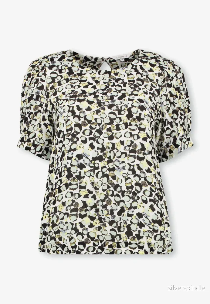 KELLY BLUS – Green print KELLY BLUS – Green print