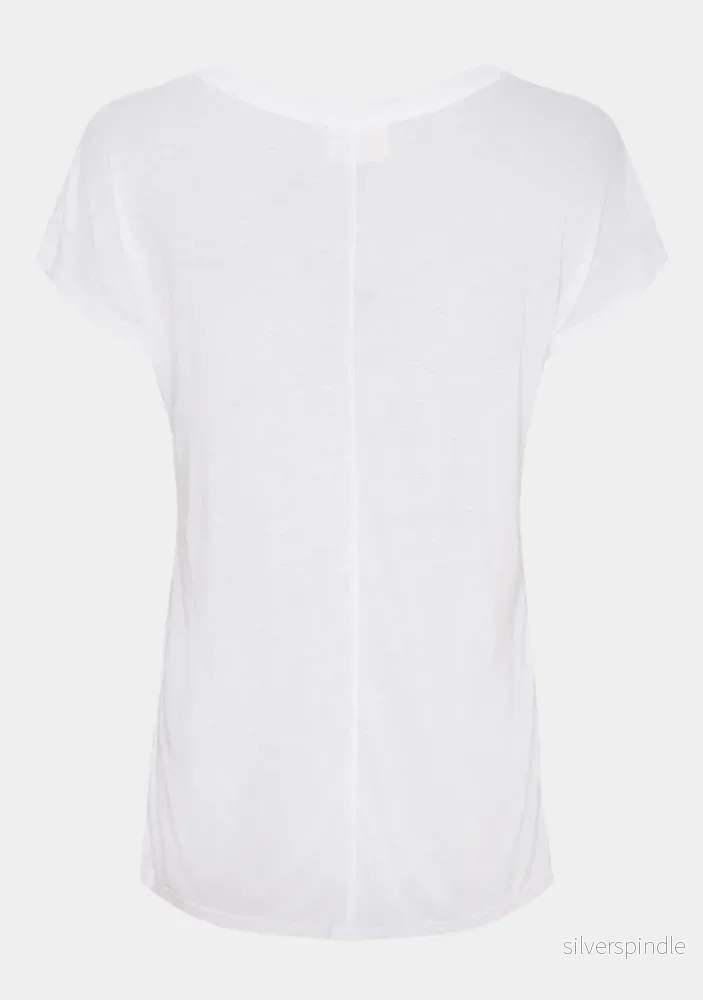 Nugga V-Neck T-Shirt - White - Bild 2