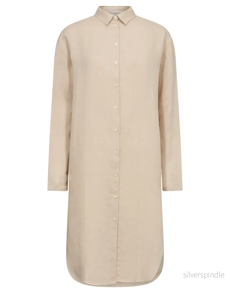 BS Hellen Regular Fit Skjorta - Sand