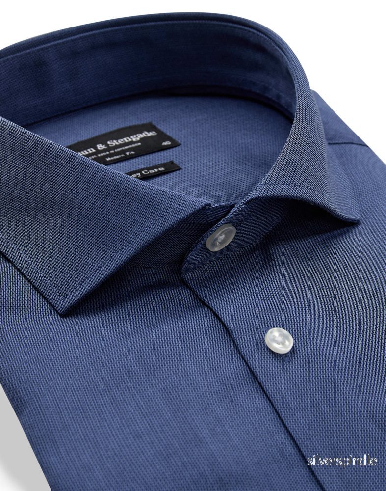 BS Viran Modern Fit Skjorta - Dark Blue - Bild 2
