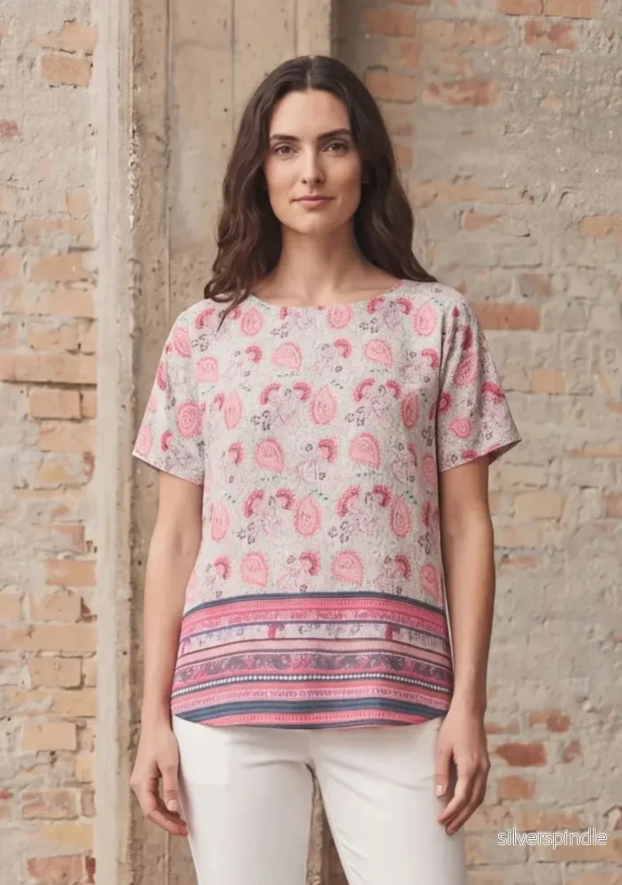 Annica s/s Blouse – Summer Paisley Annica s/s Blouse – Summer Paisley