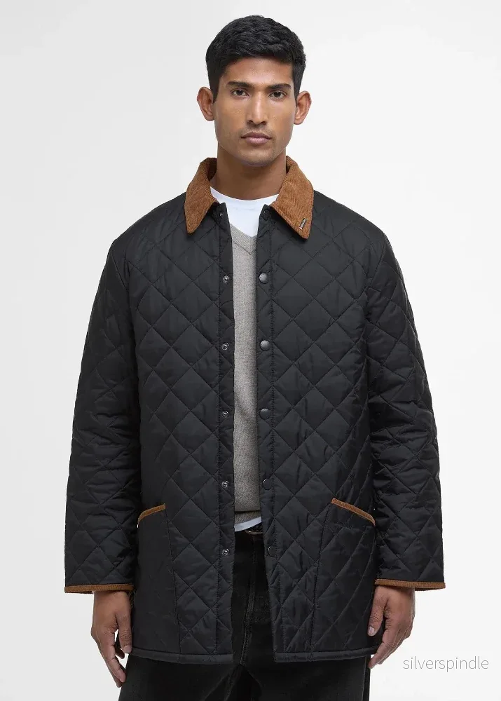 Barbour Anniversary Liddesdale Quilt jkt Black Barbour Anniversary Liddesdale Quilt jkt Black