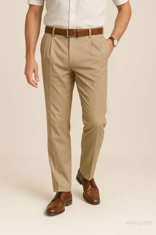 Moderna Avsmalnande Byxor för Män | Slim Fit Kontorsbyxor för Stil och Komfort - Bild 3