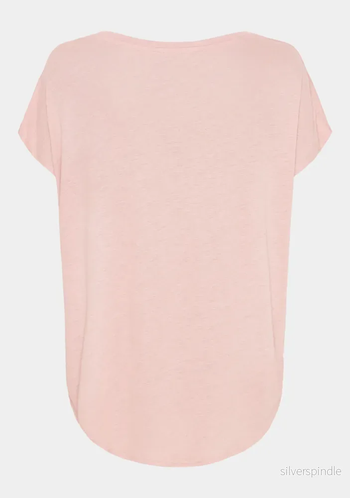 Tess O-Neck T-Shirt - Powder - Bild 2