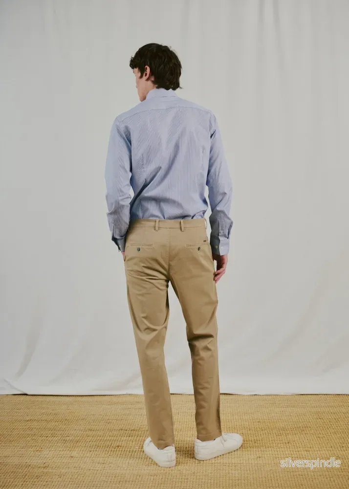 BS Ferrante Slim Fit Skjorta - Navy - Bild 3