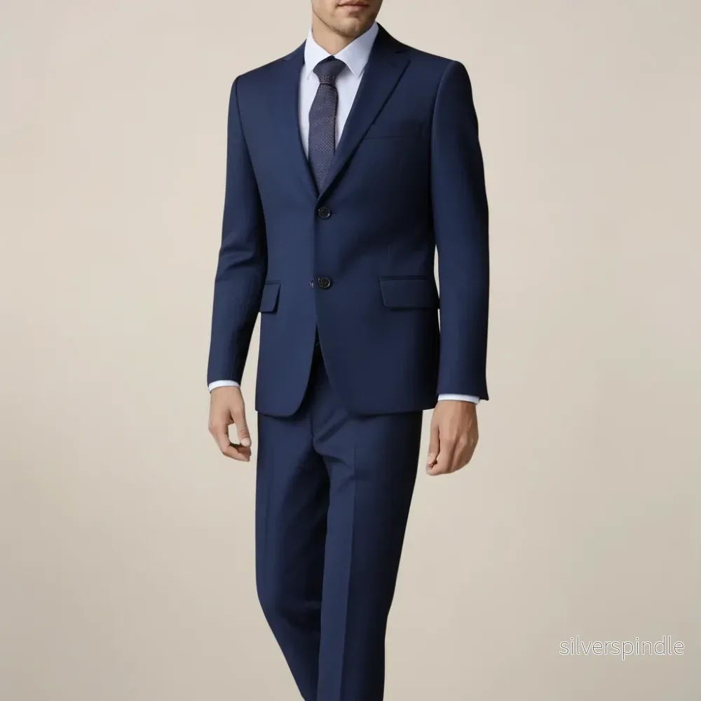Elegant Linnekostym Herr | Tvådelad Slim Fit med Lätt Design | Perfekt för Sommarens Evenemang