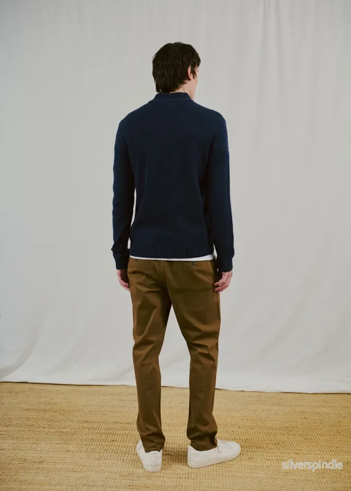 BS Socotra Regular Fit Stickat - Navy - Bild 3