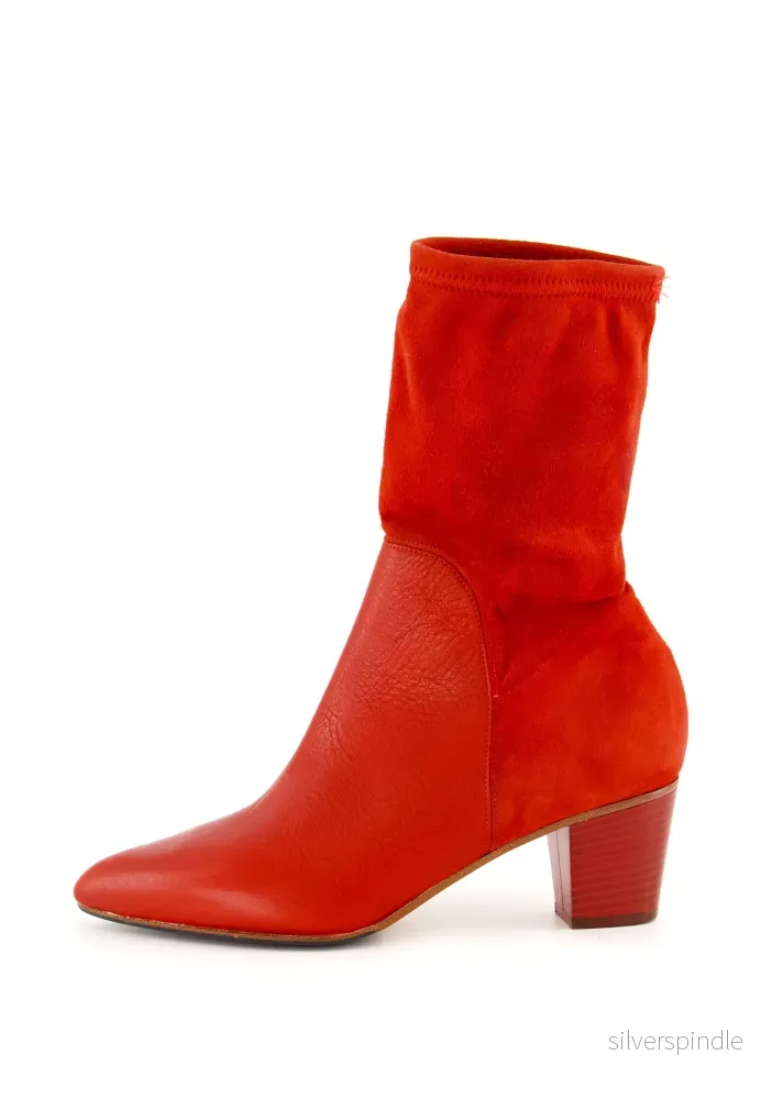 NILA VACHETTA/SUEDE BOOTS - Röd - Bild 2