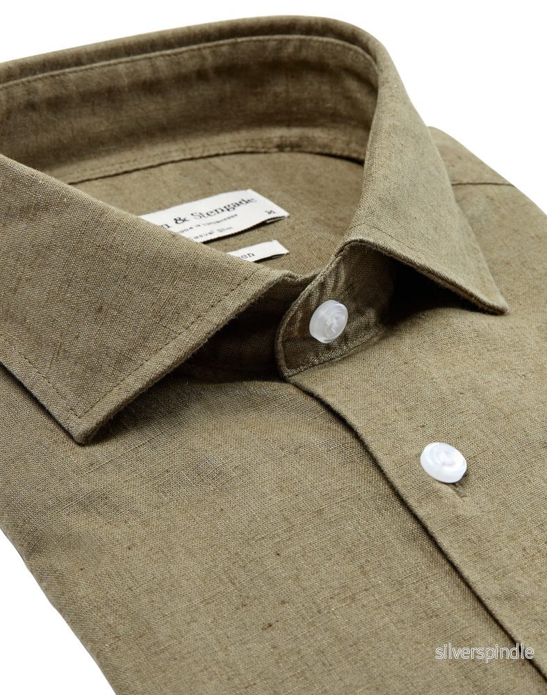 BS Ferrol Casual Slim Fit Skjorta - Army - Bild 2