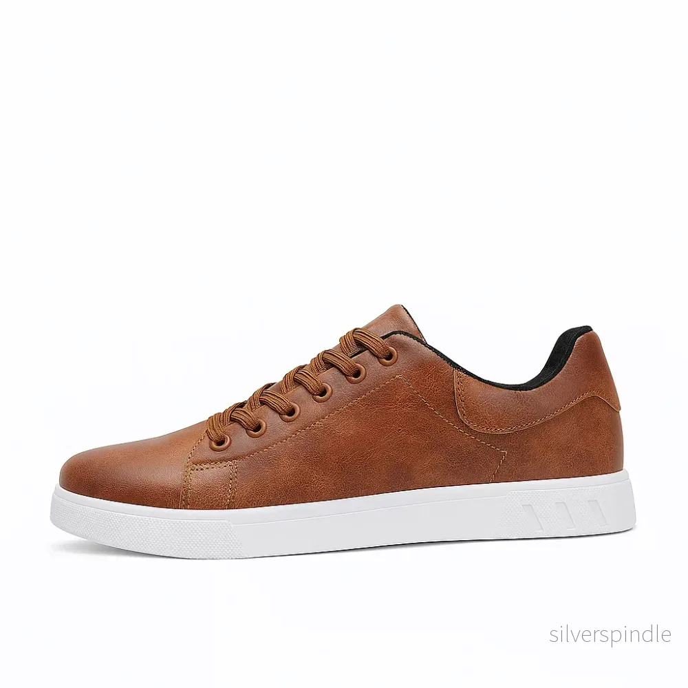 Moderna Sneakers Män | Casual Snörskor med Slitstark Sula | Bekväm Design för Vardagsbruk - Bild 2
