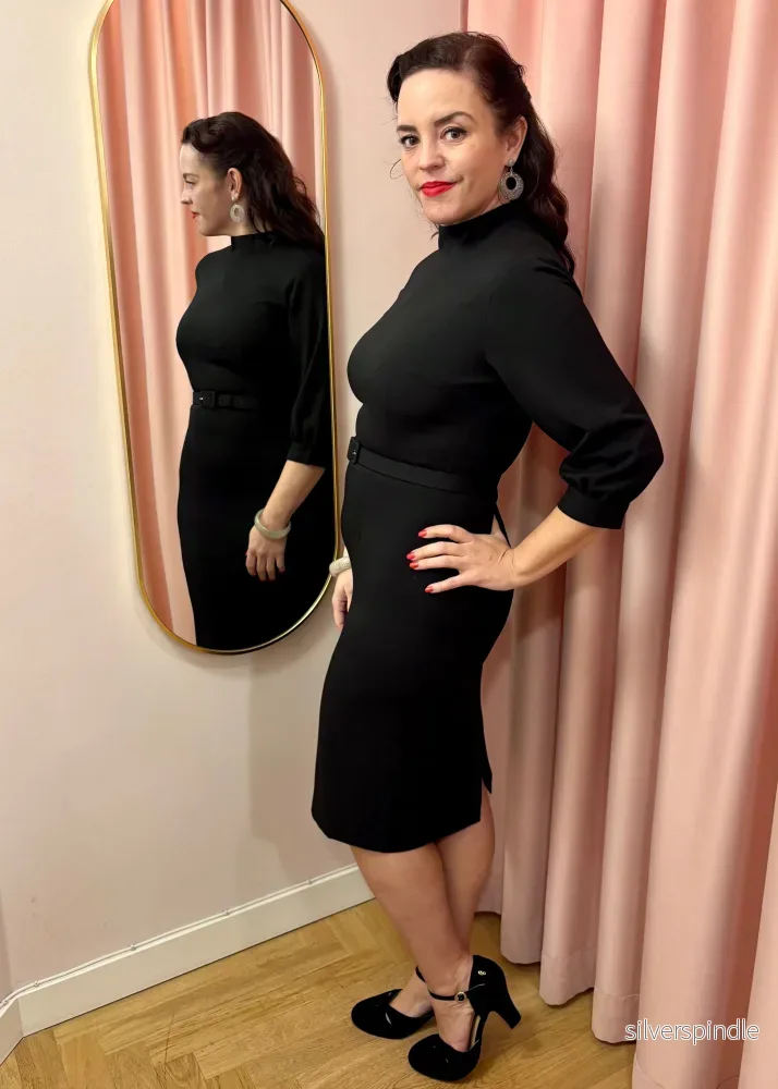 Audrey turtleneck-klänning - svart - Bild 2