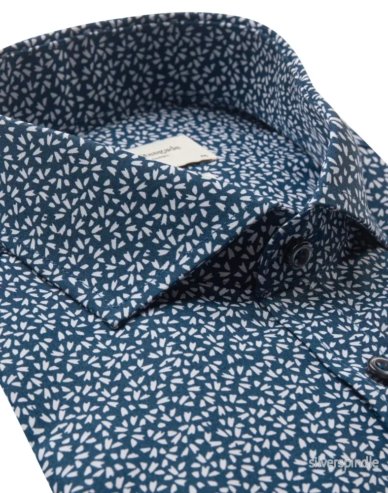 BS Shearer Slim Fit Skjorta - Navy - Bild 2
