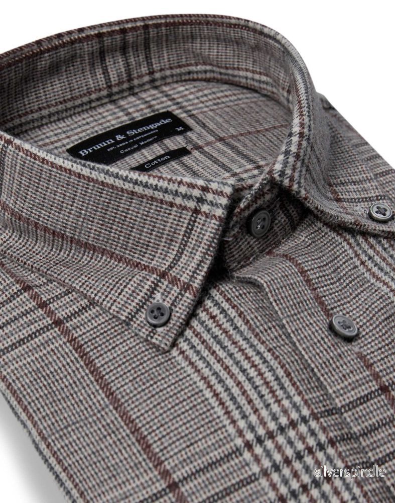 BS Tazul Casual Modern Fit Skjorta - Brown - Bild 2