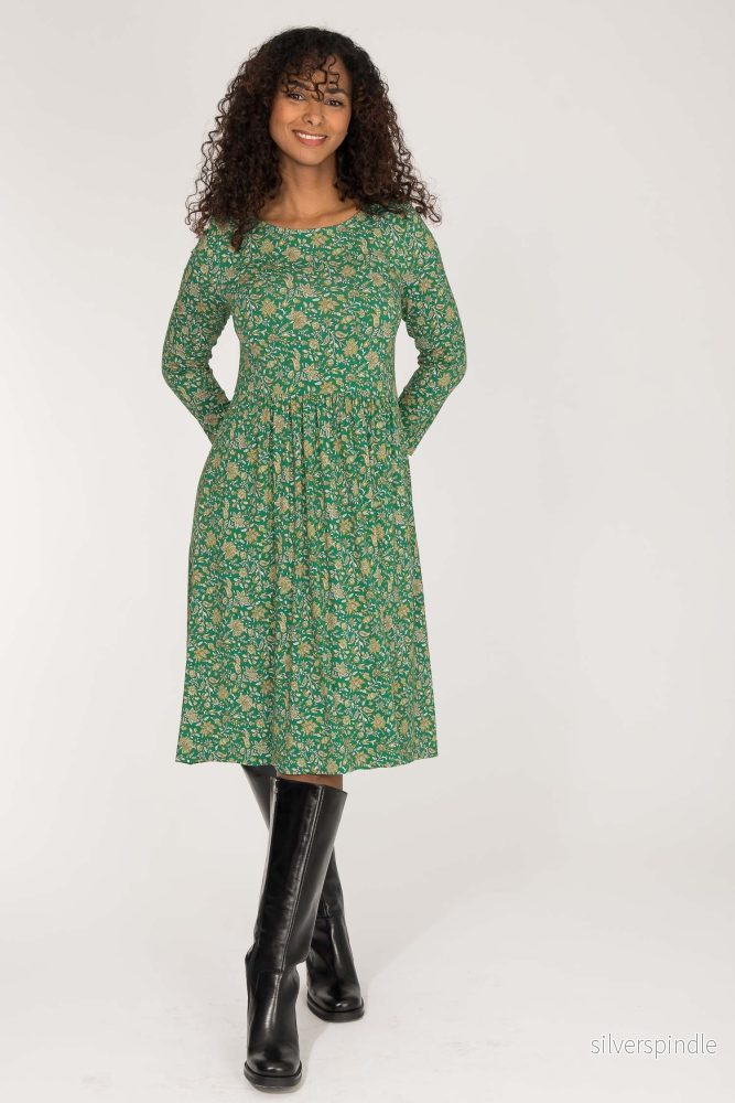 Ideal short jersey dress – Green Ideal short jersey dress – Green