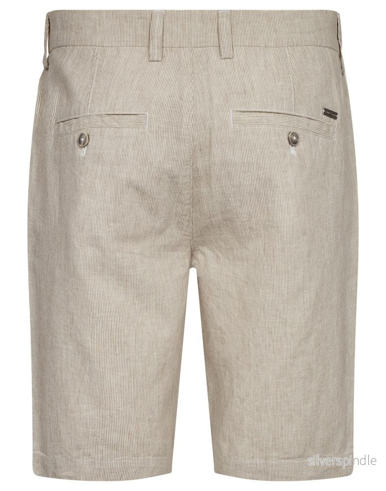 BS Darion Regular Fit Shorts - Beige/Vit - Bild 2