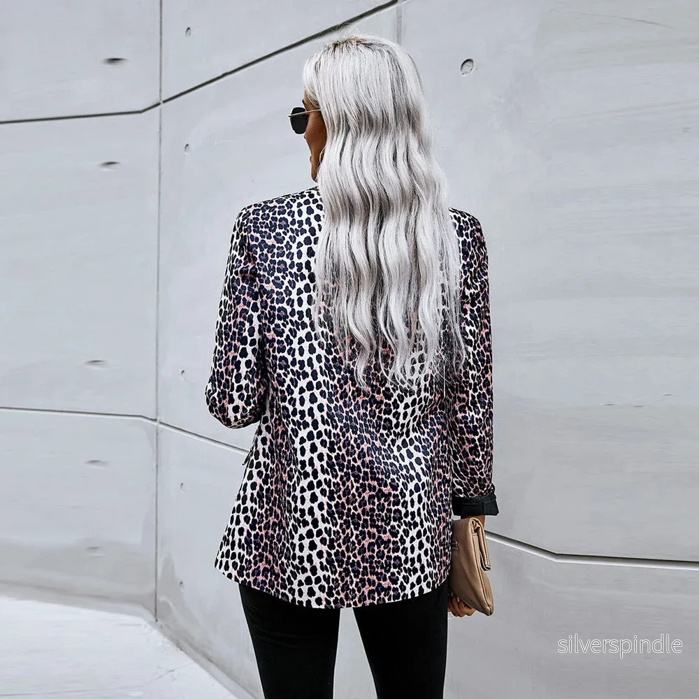 Sophie | Trendig Leopardmönstrad Vårkavaj - Bild 3