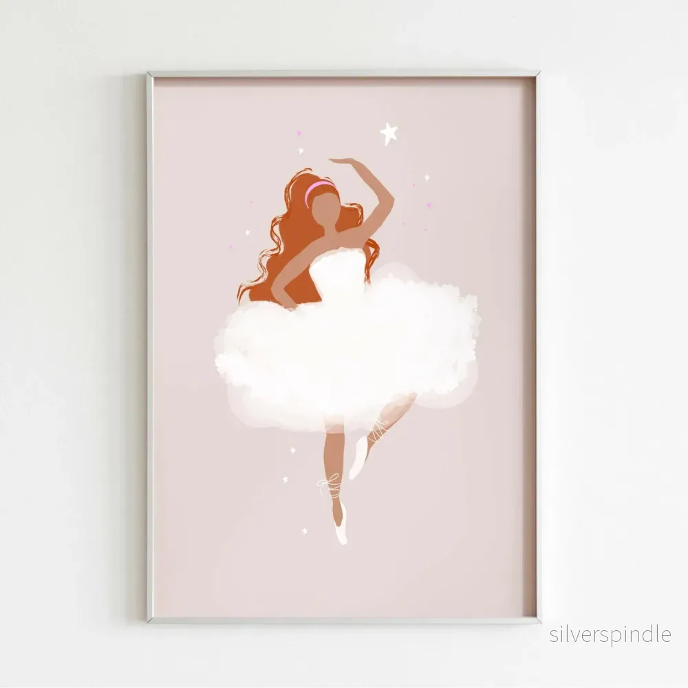 Ballerinaposter för Barnrum - Söt Silhuett - Bild 3