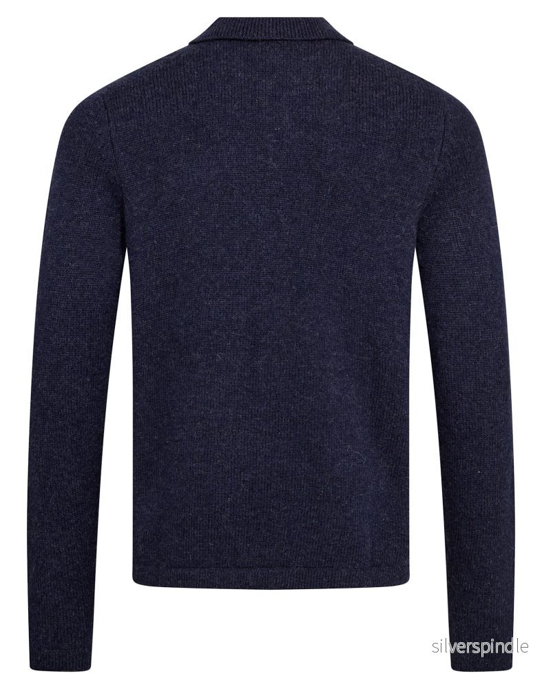 BS Moldova Regular Fit Stickat - Navy - Bild 2